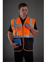 Yoko HVW 801 Hi-Vis multifunkčná vesta 79.W801 limetková