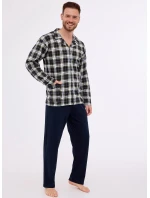 Cornette pyžamo 114/73 long/r M-2XL pánske pyžamo na zips