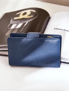 Damski Portfel Z Eko Skóry Granatowy Isamille