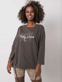 Blúzka RV BZ 6282.85P tmavá khaki