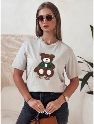 Dámske tričko BAREN beige FashionStreet RY2566