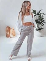 Dámske ležérne nohavice so širokými nohavicami BOHO DAY sivé FashionStreet UY2650 Dámske ležérne nohavice so širokými nohavicami BOHO DAY sivé FashionStreet UY2650