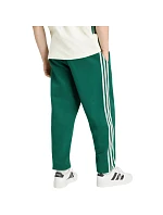 Pánske nohavice adidas Essentials 3-Stripes Fleece Tapered Cuffed zelené KY4129