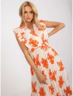 Šaty DHJ SK 13166.94P oranžová