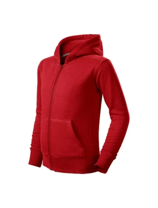Trendy mikina na zips pre deti červená