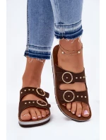 Pohodlné dámske papuče Inblu CP000054 brown