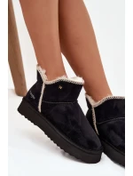 Śniegowce Damskie Na Platformie Wrangler 20253093.25Y Czarne