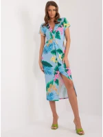 Šaty DHJ SK 17302K 1.69 svetlomodrá