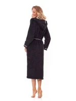 Mäkký dlhý župan 2322 Black - L&L