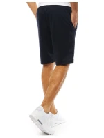 Pánske krátke teplákové šortky tmavomodré FashionStreet SX2388