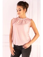 Blúzka Amargo Pink White - Merribel Blúzka Amargo Pink White - Merribel