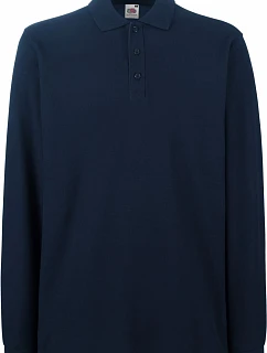 Fruit of the Loom Premium Polo LSL Piqué – polokošeľa s dlhým rukávom 16.3310 tmavomodrá