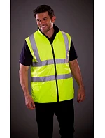 Yoko HV 008F Hi-Vis obojstranná fleecová vesta 79.008F hi vis yellow