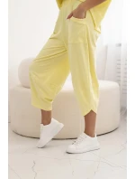 Súprava bavlnená blúzka + nohavice citrit