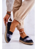 Damskie Espadryle Wsuwane Big Star JJ274963 Czarne