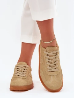 Dámske semišové tenisky Big Star RR274849 HI-POLY SYSTEM Beige