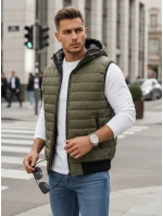 Pánska zelená vesta FashionStreet TX4237 Pánska zelená vesta FashionStreet TX4237