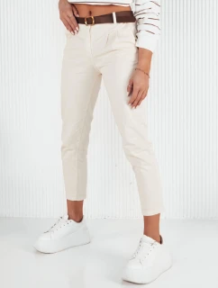 Dámske nohavice CHITRAS ecru chinos FashionStreet UY1884