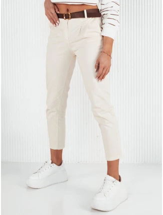 Dámske nohavice CHITRAS ecru chinos FashionStreet UY1884