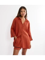 Letná košeľa v štýle „boyfriend“ 01 – Haute Orange – TRIUMPH Haute Orange – TRIUMPH