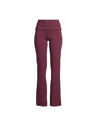 Dámske nohavice CASALL Sublime Folded Flare Pants, farba bordová Dámske nohavice CASALL Sublime Folded Flare Pants, farba bordová