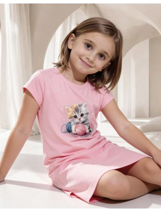 Košeľa Cornette Kids Girl 493/123 Kitty 3 kr/r 110-128