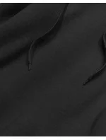 Dlhá čierna tepláková mikina (YS10005-3)