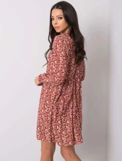 Šaty D50016F30263A tmavo oranžová