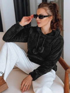 FashionStreet dámska čierna mikina BY1560