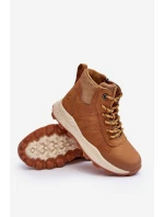 Buty Trekkingowe Trapery Ocieplane Dziecięce Camel Big Star MM374202