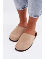 Dámské ploché béžové ekologické semišové Veronelle