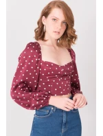 Blúzka 15814 bordó