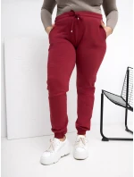 RV DR 6301.88 teplákové nohavice bordové