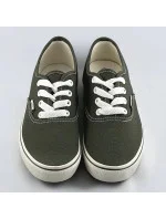 Dámske šnurovacie tenisky v khaki farbe (A8865) Dámske šnurovacie tenisky v khaki farbe (A8865)