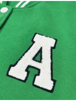 Dámska vysokoškolská mikina zelená (AMG-57)