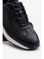 Sneakersy Męskie Skórzane BIG STAR NN174287 Czarne