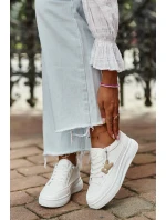 Dámska športová obuv na platforme 13613 White - VINCEZA