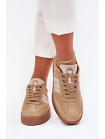Dámske semišové tenisky SS2D4022 beige - Just Dare Dámske semišové tenisky SS2D4022 beige - Just Dare