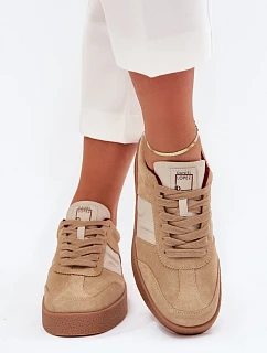 Dámske semišové tenisky SS2D4022 beige - Just Dare