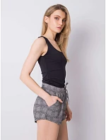 Šortky D17003O61874K sivá čierna