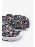 Wygodne Kapcie Chłopięce Na Rzep Befado 974Y552 Szare