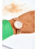 Dámske hodinky Giorgio & Dario s kubickými zirkónmi na ciferníku ružové zlato