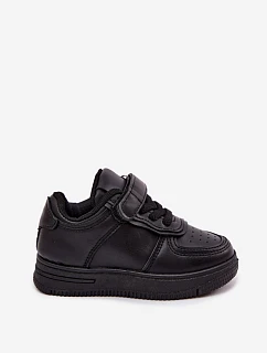 Detská športová obuv z eko kože Black Liora