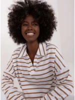 Blúzka LK BZ 509314.83 bielo-hnedá