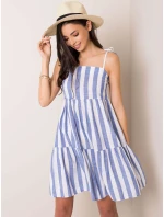 Šaty LK SK 507684.14 biela a modrá