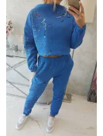 Izolačná sada s farebnou potlačou nevädze modrá