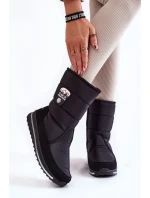 Dámske snežnice so zipsom Progress PROGJ-21-09 Black Dámske snežnice so zipsom Progress PROGJ-21-09 Black