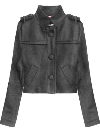 Dámska krátka bunda so stojačikom 1096 - LJR