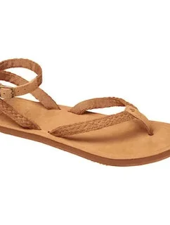 Dámske žabky RF-0A2U1N-C hnedé a krémové - B2B