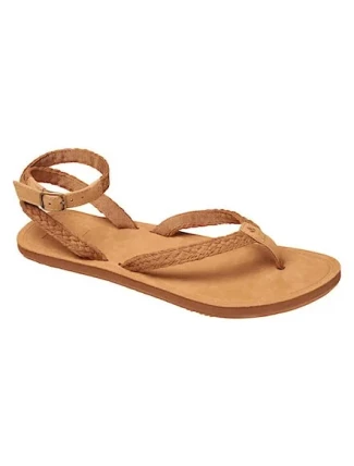 Dámske žabky RF-0A2U1N-C hnedé a krémové - B2B Dámske žabky RF-0A2U1N-C hnedé a krémové - B2B